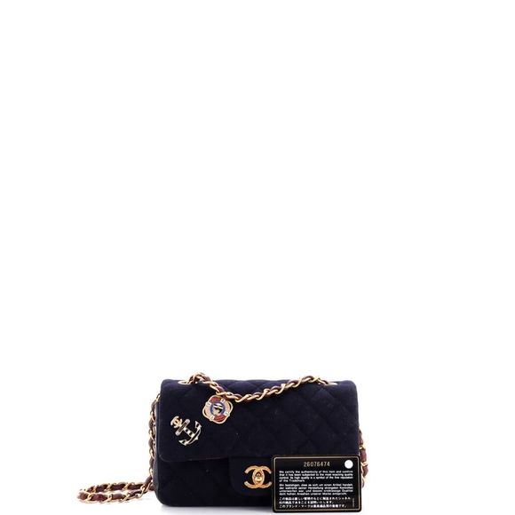 Chanel Paris-Hamburg Charms Classic Single Flap Bag Quilted Wool and Lambskin Mi - Picture 2 of 7